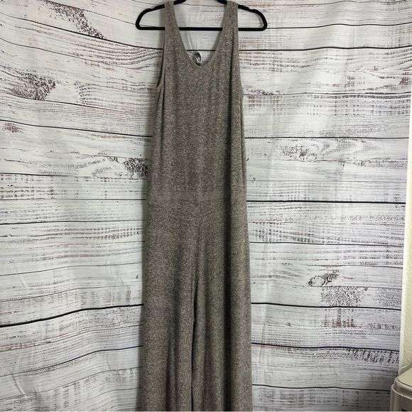 Saturday Sunday By Anthropologie jumpsuit Womens Large Cloud Fleece Romper - Picture 6 of 12